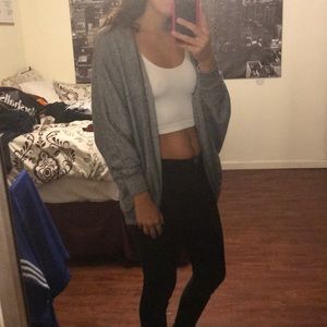 Small blue gray cardigan